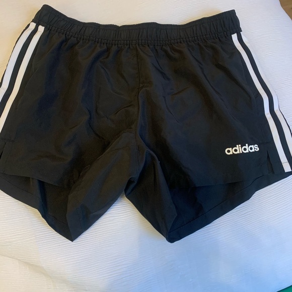 black adidas shorts